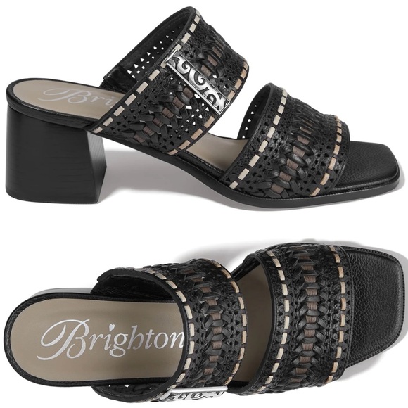 BRIGHTON Tonia Block Heels Sandals NWT Sz 7 - Picture 2 of 15